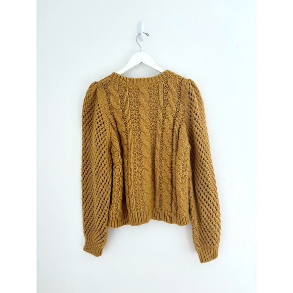 Loveshackfancy Rosie Cable Knit Sweater Amber - Picture 8 of 13
